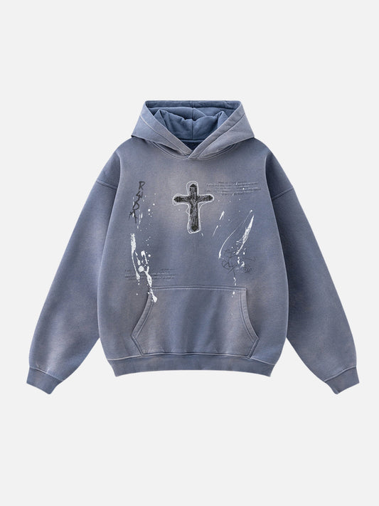 KRISS CROSS - Oversized Print Hoodie